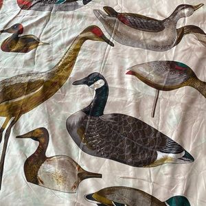 Authentic Echo Geese 100% silk scarf